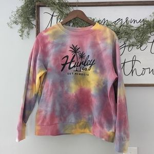 Hurley Tie Dye Crewneck Sweatshirt